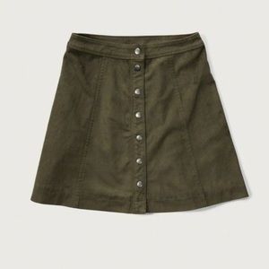 Abercrombie & Fitch suede mini skirt